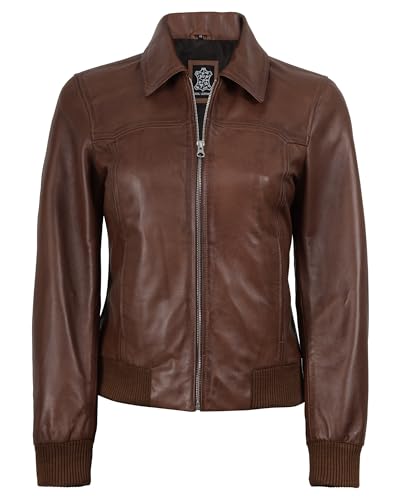 Image of Decrum Vintage Style Real Lambskin Casual Leather Jackets for Women