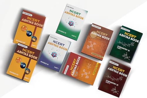 Image of NCERT Abhyas Batch Class 11+12th Offline Books Package for PageWise Q Practice (Physics & Chemistry Set of 8 Books) Based on Updated NEET Syllabus & 50 NEET Like OMR Sheets