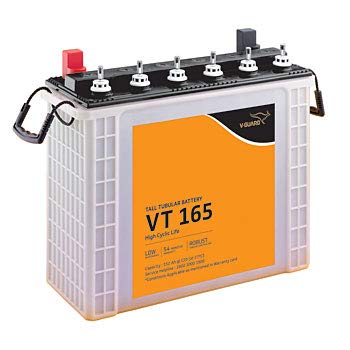 V-GUARD VT165 152AH Tall Tubular Inverter Battery,Multicolour