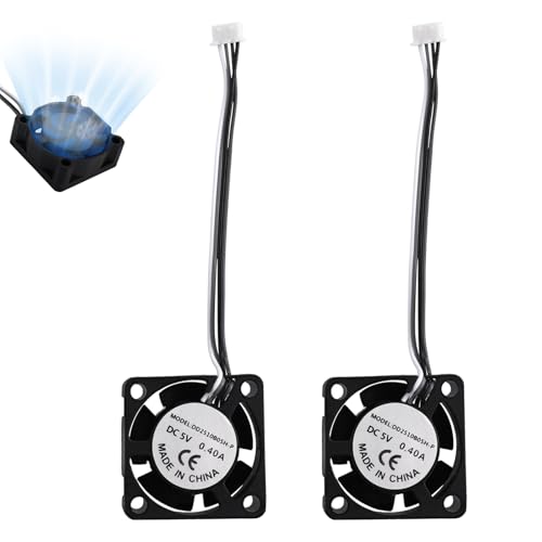 BTFO 2uds Ventilador para Impresora 3D para Bambu Lab X1/X1C, Ventilador de Refrigeración Rápido del Extrusor Piezas Repuesto Disipación Calor Compatibles con Bambu Lab