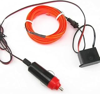 SAcar 5 Meter Wire Car Interior Light Plug In Car Lighter - Orange