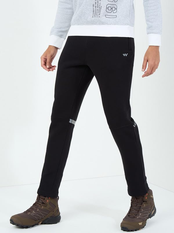 Image of Wildcraft Men Regular Mid Rise Cotton Blend Pants | Trousers |