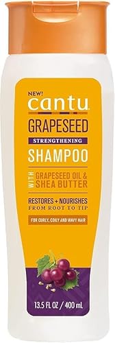 Cantu Traubenkernöl Shampoo – Schwefelfrei, sanfte Pflege für lockiges Haar