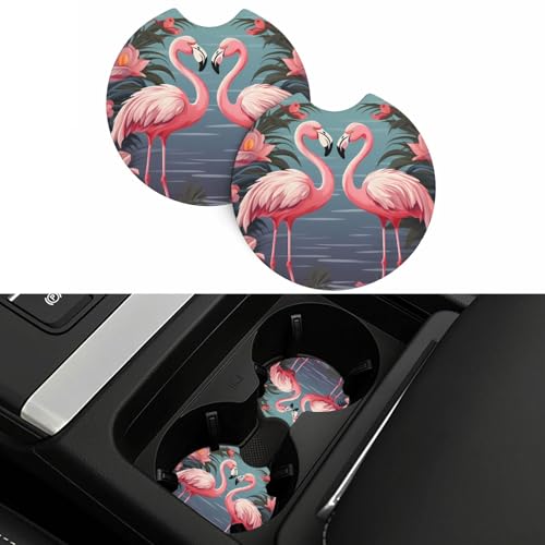2 Posavasos para Auto de Caucho Negro Antideslizantes miniatura 5
