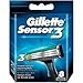 Produktbild Gillette Sensor3 Rasierklingen mit verbesserten Gleitstreifen für eine glatte und komfortable Rasur, 8 Ersatzklingen