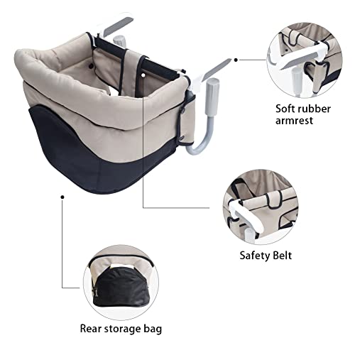 Hook On High Chair, Clip On High Chair For Babies And Toddlers, Portable & Foldable Table High Chair For Home And Travel (Navy Blue) #TOP4