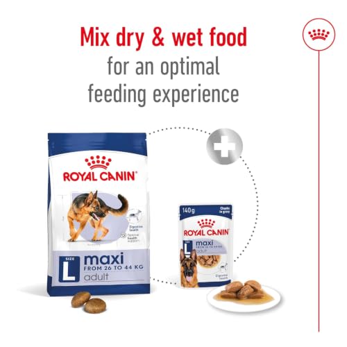 Image of Royal Canin Maxi Adult Dog Wet Food, Supports Digestive Health & Optimal Health, Pack of 30, 140 Grams