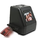12MP Film Slide Scanner, 2.0in LCD Negative Converter for 135 126 110 Super 8mm Films Slides Negatives, Converts to JPG Digital Photos Color Black White