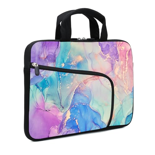 Funda para portátil de 12 pulgadas con asa y bolsillo frontal miniatura 1