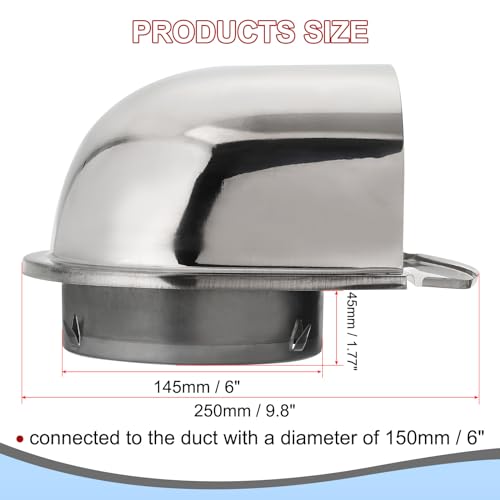PATIKIL 6 Inch Exhaust Air Vent Cover - Image 2