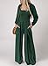 Dokotoo Loose Jumpsuits for Women Overalls Oversized Solid Color Wide Leg One Piece Long Sleeve jumpsuit Long Pant Romper with Pockets 2025 Fashion Green Large