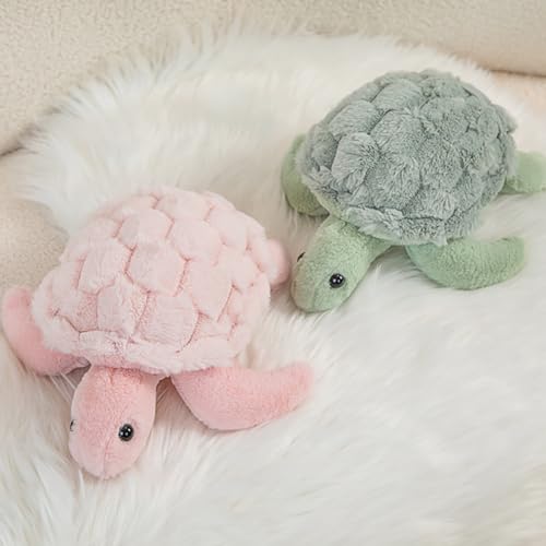 DISXENT Super Cute Pink Sea Turtle Stuffed Animal-11in Soft Tortoise Plushies Toy,Birthday/Christmas Day Pillow Gifts for Kids & Girlfriend (Pink, 15in)