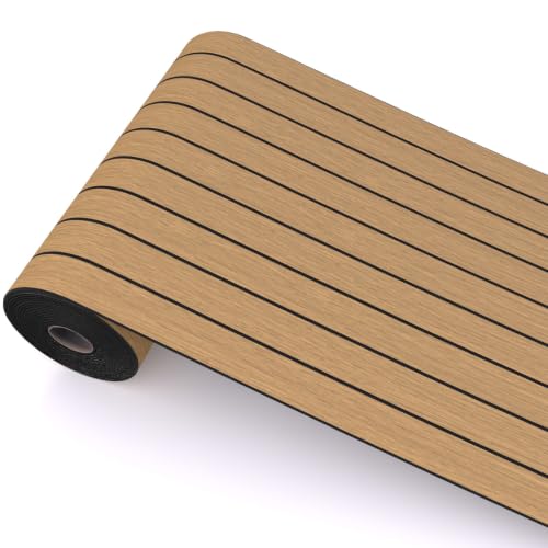 Image of Peel and Stick Wood Slat Wall Panels, Yellow Wood, 118 x 15.7 in | 2.8mm 3D Flexible Wood Panel, Flexible Wall Panels, Faux Wood for Bedroom, TV Wall & Office