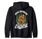 Photo Gallery divertente sasquatch bigfoot social distance expert felpa con cappuccio Photo Gallery divertente sasquatch bigfoot social distance expert felpa con cappuccio
