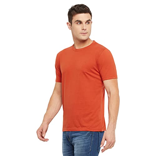 Image of Orewa by OKANE Men's Solid Round Neck Cotton T-Shirt (Pack of 2)
