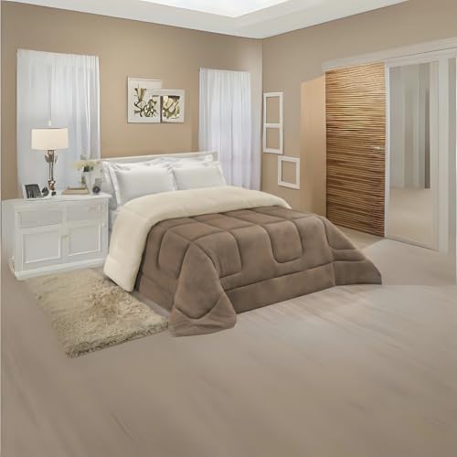 Edredom Sherpa Cobertor Casal Queen 2,40x2,20m Cobertor E Coberdrom Macio