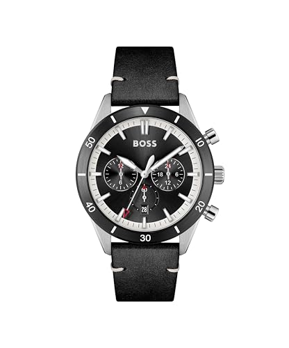 BOSS Santiago Analog Black Dial Mens Watch-1513864 (B08X4MPKKW) Amazon Price History, Amazon Price Tracker