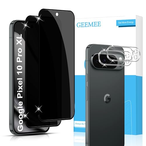 Protecteur d'écran de confidentialité Google Pixel 10 Pro XL film verre trempé caméra 9H