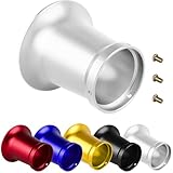 Amavoler 50mm Carburetor Air Filter Trumpet Velocity Stack Funnel CNC Alloy Parts Fit for PE VM 21mm,24mm,26mm,28mm,30mm, for Honda Yamaha Kawasaki ATV Dirt Bike Carb Intake Wind Horn Cup. (silver)