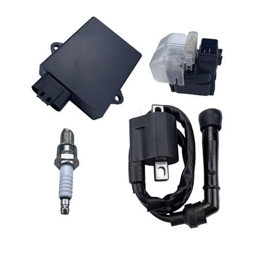CDI Box Fits for Suzuki LTZ 400 QuadSport Z400 2005 2006 2007 2008 Replace No. 32900-07G10 with Starter Solenoid Relay&Ignition Coil and Spark Plug