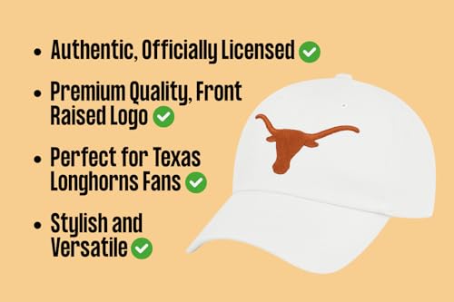 Gorra Oficial Texas University Blanca Ajustable miniatura 5