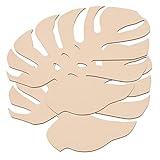 Découpes de feuilles de bois inachevées : ces découpes en forme de feuilles de bois inachevées peuvent être peintes, gaufrées décorées avec des autocollants, des marqueurs, etc.