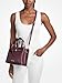 Michael Kors Women's Emilia Small Satchel, Oxblood/Pebbled Leather, One Size