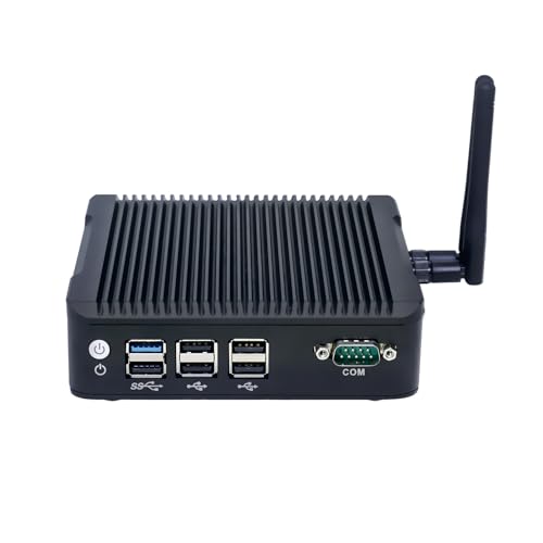 Fanless Mini PC, Industrial Computer, Windows 11 or Ubuntu, �C���e�� Celeron J1900, BX07, COM, 2 x LAN, HDMI, VGA, Vesa Mount, WOL, 