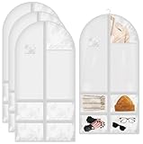 4 Stück Tanzkostümtaschen, 119,4 cm, Schutztaschen, Tanzkleidungstaschen...