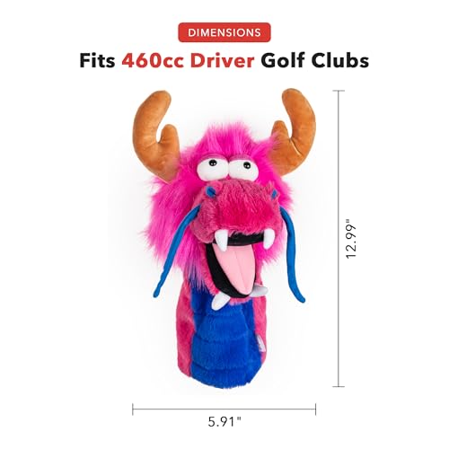 Daphne's Pink Dragon Driver Headcover for Golf Clubs
