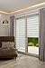 Price comparison product image K-home Klemmfix Double Roller Blind No Drilling Required, White, 30 x 150 cm