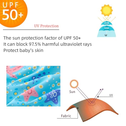 Image of UMELOK Girls Long Sleeve Rash Guard One Piece Swimsuits with UV Protection Sunsuit