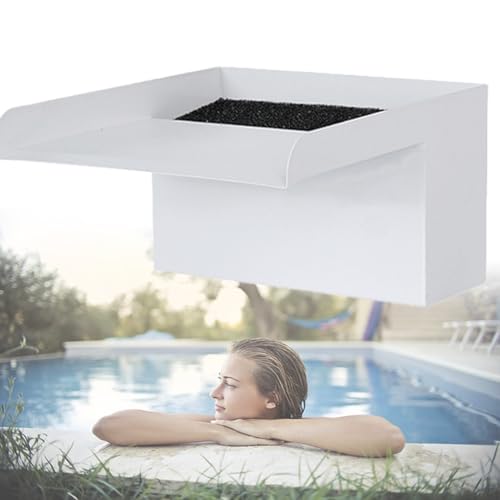 Fontaine à cascade en acier inoxydable pour bassin et extérieur