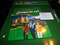 Glencoe Middle School Spanish C < Mo TE Va? A, Nivel Verde Unidad 1 0078609623 Book Cover