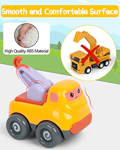 Baby Truck Cars Toys For 1 2 3 Year Old Boy Girl, Baby Toys 12-18 Months, Kids Car Toys Push And Go Vehicle 6 Pcs Set With Play Mat/Storage Bag, 1 Year Old Boy Girl Gifts, Toddler Toys Age 1-3 Gifts #TOP3