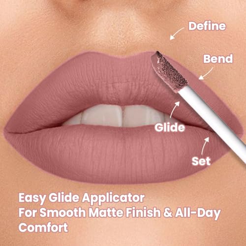 Image of TNW - Comfy Matte Liquid Lipstick | 03 Perfect Scandal | Weightless, Hydrating & Long-Wear | Shea Butter, Hyaluronic Acid & Jojoba Oil | Paraben-Free | 3ml