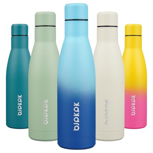 Image of BJPKPK 17oz Skinny Insulated Water Bottle, Stainless Steel Flask