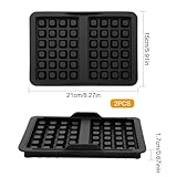 2 Pcs Air Fryer Silicone Waffle Moulds Rectangle, Waffles Maker Insert for Airfryer, Silicone Waffle Mould Square for Ninja AF300, AF400EU, AF451EU, SL400EU - Image 2
