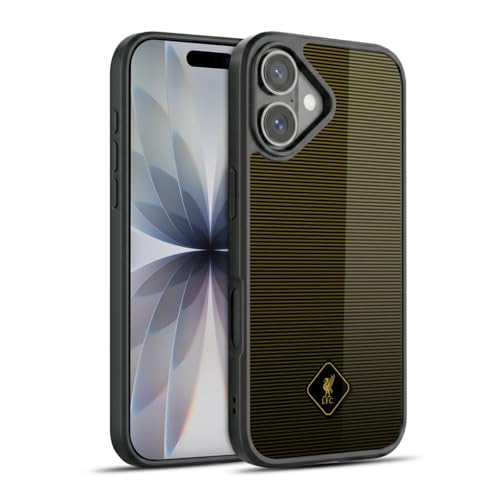 Coque Apple iPhone 17 gel renforcé antichoc Liverpool FC Head Case Designs noir et d'or