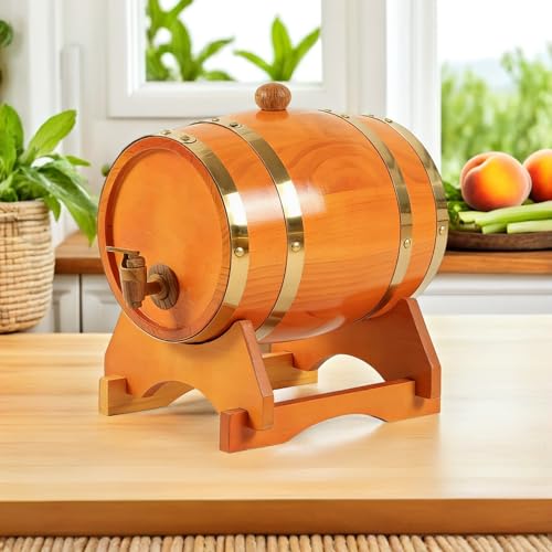 Base de madera para barril de vino de 5L que transforma tu bar en casa con estilo rústico 8