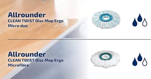Leifheit Ersatzkopf CLEAN Twist Disc Mop, Wischmop Kopf 2er Set – Ansicht 4