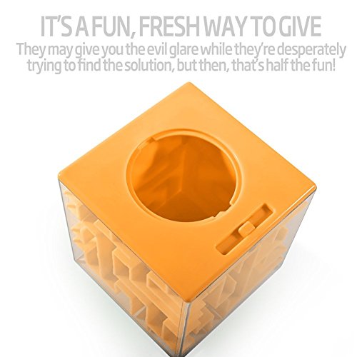 2 Pack Money Maze Puzzle Box - A Special Way To Give Gifts For Kids And Adults (2 Pack Yellow) #TOP1