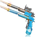 UROINT Electric Water Gun for Kids, Powerful Automatic Water Pistol Blaster Toys with Led Light, Transparent Squirt Gun Electric Long Range Pool Party Gift for Adult Boys Girls (Desert Eagle 2Pack)