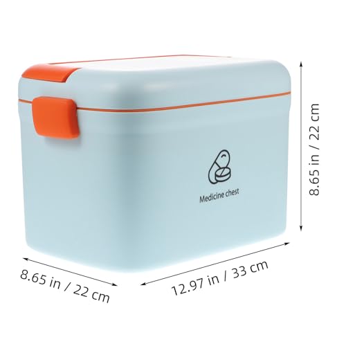 Caja de medicina portátil con tapa de sellado hermético anti-humedad 4