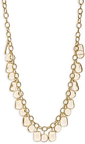 Lee Angel Mixed Shape Channel Look Crystal Necklace (403)