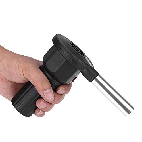 Estink Tragbares BBQ Grillgebläse, Elektrischer Grill Ventilator für Outdoor Camping Kochen Picknick, D-Batterie Betrieben