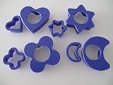 Einfache Handhabung TUPPERWARE Backen Ausstecher lila blau Ausstechform Plätzchen Ausstecherle Kekse