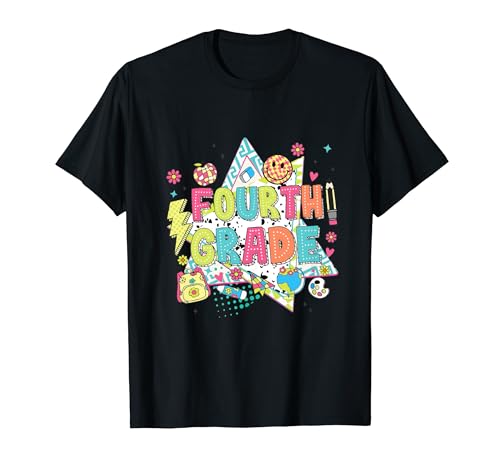 Fourth Grade Dream Team Retro Back To School Teacher Student T-Shirt