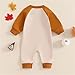 Baby Halloween Outfit Children'S Halloween Jumpsuits Comfortable Fashionable Baby Jumpsuits Tan Long Sleeve Outfits For Toddler Orange 9-12 Months