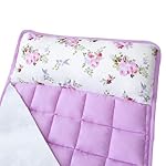 Toddler Nap Mat for Girls Floral, Kids Sleeping Mat with Pillow and Fleece Blanket, Lightweight Perfect for Kids Preschool, Daycare, Travel Sleeping Bag, Fit Standard Cot - Image 2
